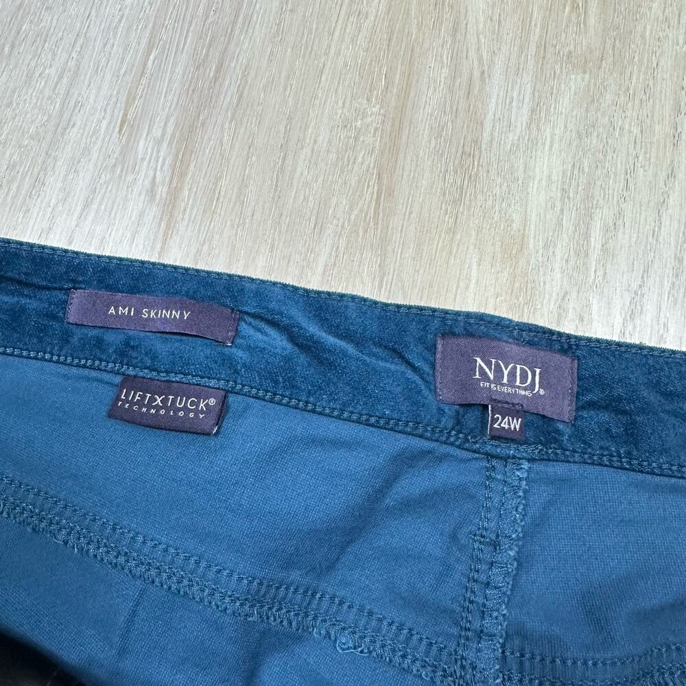 NYDJ Blueberry Fields Ami Skinny Velvet Lift Tuck Casual Jeans Pants Plus 24W - Picture 14 of 16